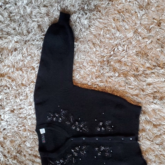 Vintage Bali mohair beaded knitted balloon sleeves cardigan size large - Picture 6 of 16